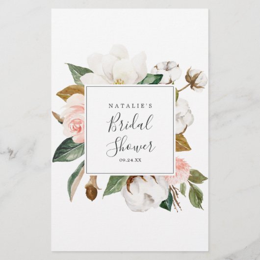 Elegant Magnolia sagte er, sie sagte, Spiel Flyer (Hinten)