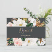 Elegant Magnolia | Schwarz-Weiß-Zeichen (Stehend Vorderseite)