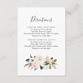 Elegant Magnolia | Umschließungskarte für die Weiß Begleitkarte (Vorderseite)