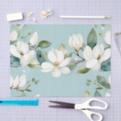 Elegant Magnolia und Grüne Garland Seidenpapier (Handwerk)