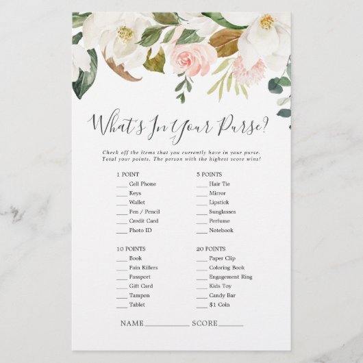 Elegant Magnolia Was ist in deinem puren Spiel Fly Flyer (Vorne)