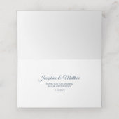 Elegant Magnolia Wedding Platzkarte (Innenseite Aufgefaltet)