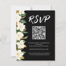 Elegant Magnolia Wedding RSVP