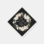 Elegant Magnolias Class of 2025 Abschluss Serviette (Ecke)