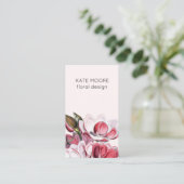 Elegant Magnolias Visitenkarte (Stehend Vorderseite)