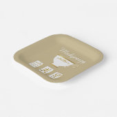 Elegant Mahjong Party Paper Plate Pappteller (Gewinkelt)