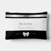 Elegant Maid of Honor Gift | Luxury Wedding Makeup Zubehörtasche (Vorderseite)