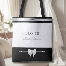Elegant Maid of Honor Gift | Luxury Wedding Tote Tasche