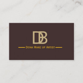 Elegant Makeup Artist Business Card Visitenkarte
