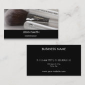 Elegant Makeup Artist Cosmetologe Visitenkarte (Vorne/Hinten)