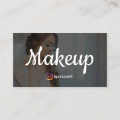 Elegant Makeup Visitenkarte (Rückseite)