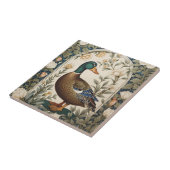 Elegant Mallard Duck William Morris Inspired  Fliese (Seite)