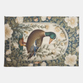 Elegant Mallard Duck William Morris Inspired  Geschirrtuch (Horizontal)