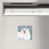 Elegant Maltese Magnet (In Situ (Geschirrspüler))