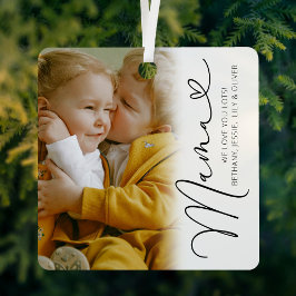 Elegant Mama Foto Weihnachtsmetall Ornament Aus Metall
