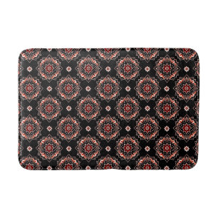 Elegant Mandala Boho Blumenmuster Badematte