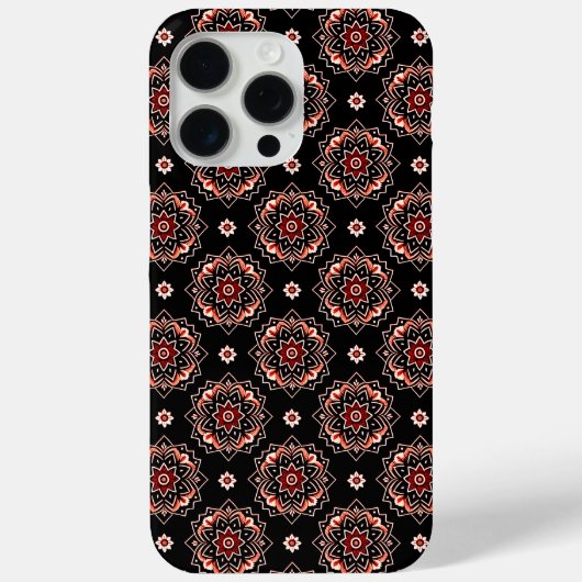 Elegant Mandala Boho Blumenmuster Case-Mate iPhone Hülle (Rückseite)