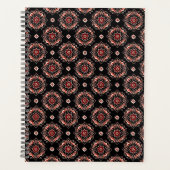 Elegant Mandala Boho Blumenmuster Planer (Vorderseite)