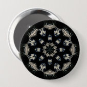 elegant Mandala Button (Vorne & Hinten)