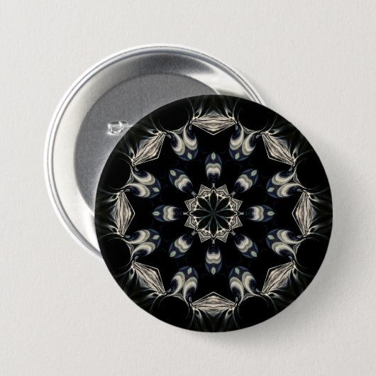 elegant Mandala Button (Vorne & Hinten)