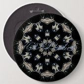 elegant Mandala Button (Vorne & Hinten)