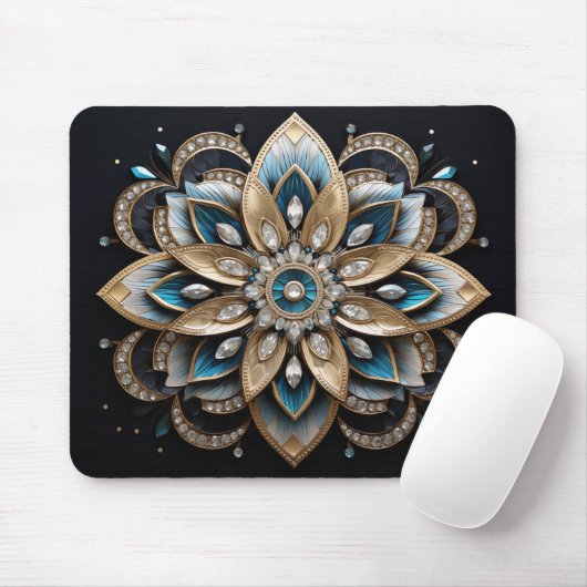 Elegant Mandala Design Mousepad (Mit Mouse)