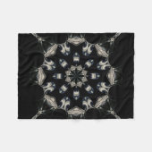 elegant Mandala Fleecedecke (Vorderseite (Horizontal))