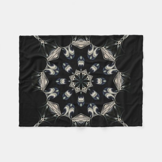 elegant Mandala Fleecedecke (Vorderseite (Horizontal))
