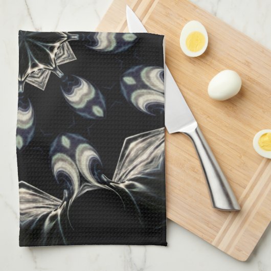 elegant Mandala Geschirrtuch (Viertel Falte)