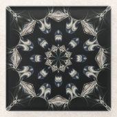 elegant Mandala Glasuntersetzer (Vorderseite)