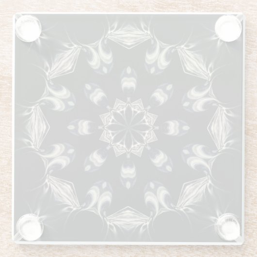 elegant Mandala Glasuntersetzer (Rückseite)