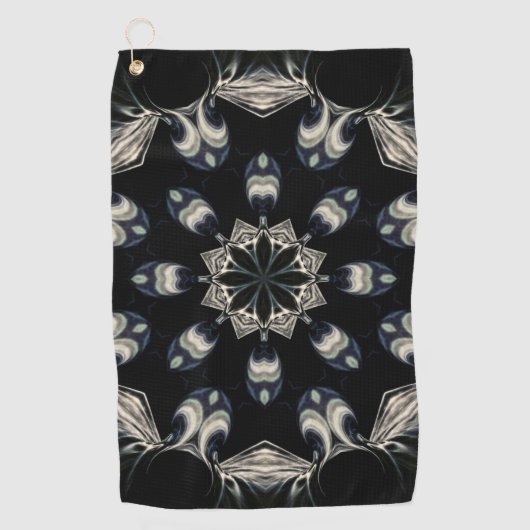 elegant Mandala Golfhandtuch (Vorderseite)