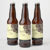 Elegant Mandala-Inspiriert Hochzeit Bierflaschenetikett (Flaschen)