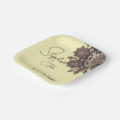 Elegant Mandala-Inspiriert Hochzeit Pappteller (Gewinkelt)