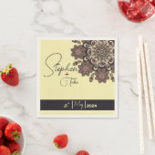 Elegant Mandala-Inspiriert Hochzeit Serviette (Beispiel)