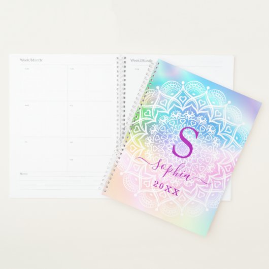 Elegant Mandala Iridescent Holographic Custom Planer (Anzeige)