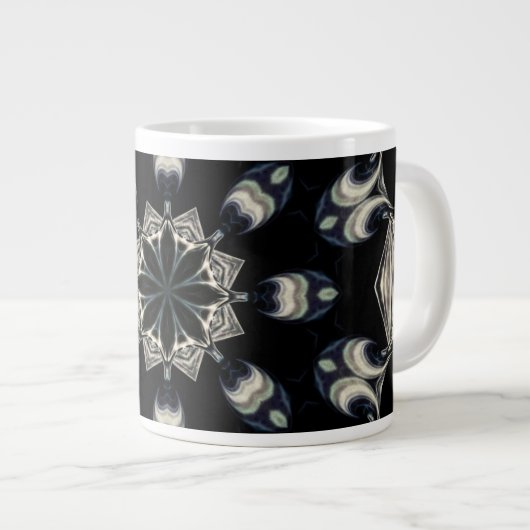 elegant Mandala Jumbo-Tasse (Vorderseite Rechts)