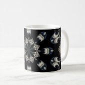 elegant Mandala Kaffeetasse (VorderseiteRechts)