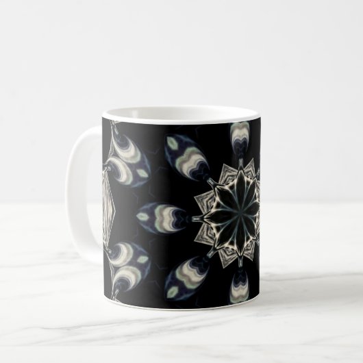 elegant Mandala Kaffeetasse (Vorderseite Links)