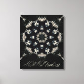 elegant Mandala Leinwanddruck (Vorderseite)