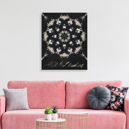 elegant Mandala Leinwanddruck (Insitu (Wohnzimmer))