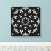 elegant Mandala Leinwanddruck (Insitu (Holzboden))