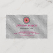 Elegant Mandala Lotus Logo Yoga Instructor Visitenkarte (Rückseite)