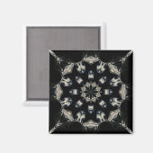 elegant Mandala Magnet (Vorderseite/Rückseite)