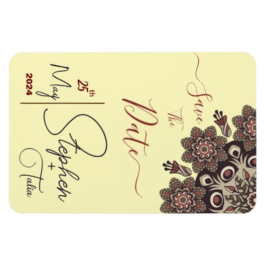 elegant Mandala Magnet (Horizontal)