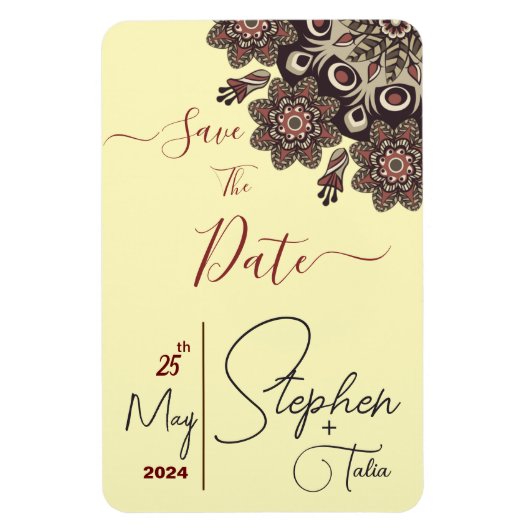 elegant Mandala Magnet (Vertikal)