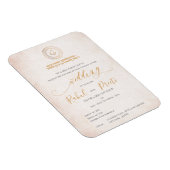 Elegant Mandala mit Lord Ganesh Indian Wedding Magnet (Rechte Seite)