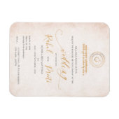 Elegant Mandala mit Lord Ganesh Indian Wedding Magnet (Horizontal)