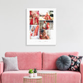 Elegant Mandala Multiple Wedding Foto Collage Leinwanddruck (Insitu (Wohnzimmer))