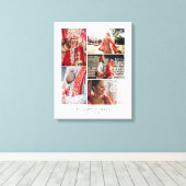 Elegant Mandala Multiple Wedding Foto Collage Leinwanddruck (Insitu (Holzboden))